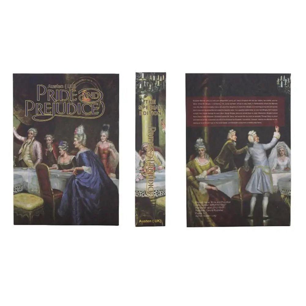 Портативный мини-сейф, сейф для ключей, сейф, стальная книга-реквизит, домашний офис, телефон для денег, безопасный ящик для хранения - Цвет: Черный