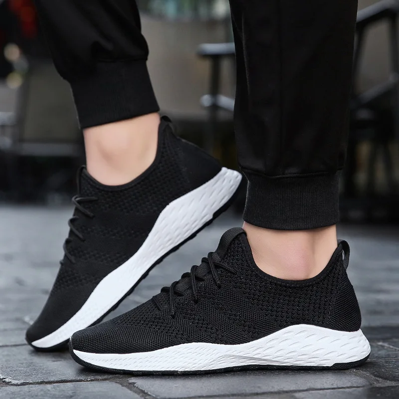 Удобные мужские кроссовки мужская обувь для взрослых красная черная серая