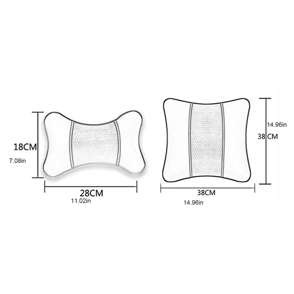 

Leather Car Seat Neck Pillow Head Protector Safety Auto Headrest Support Backrest Cushion Pillows Neck Rest