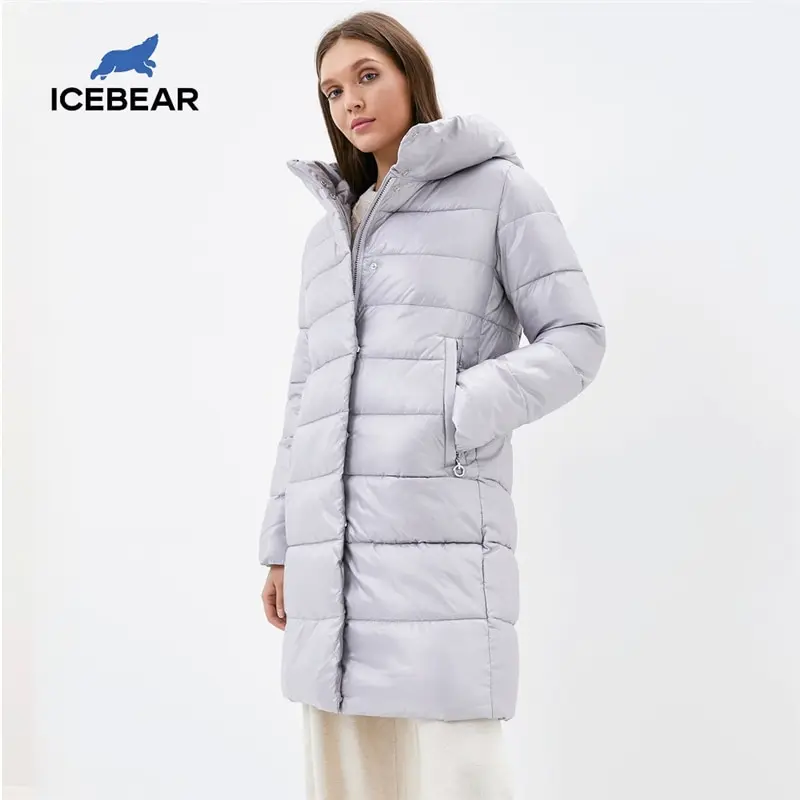 ICEbear 2020 Мода Зима Женское Пальто Повседневная Женщина Хлопок Женская одежда С