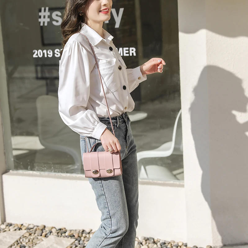 

New Arrival Women Fashion Double Lock Shoulder Bag Stylish Crossbody Bag Handbag for Ladies Female