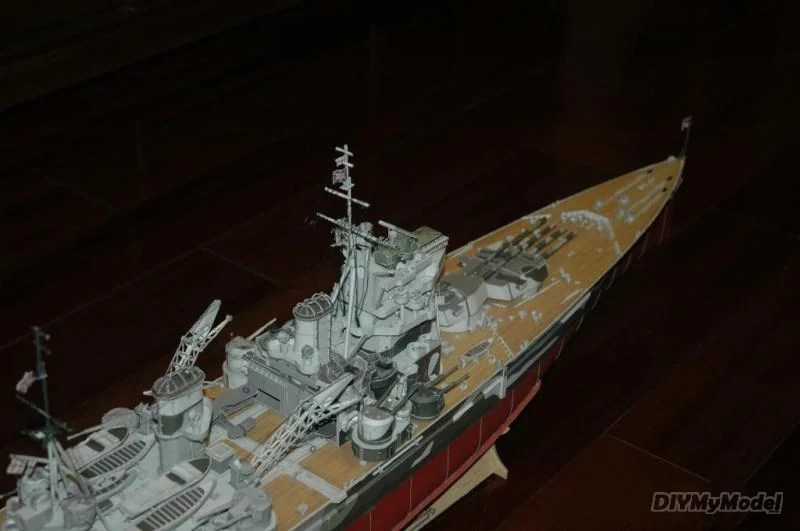 DIYMyModeI-modelo de papel, battleship brit&aacute;nico, Prince of Wales, edici&oacute;n 200 GPM-2