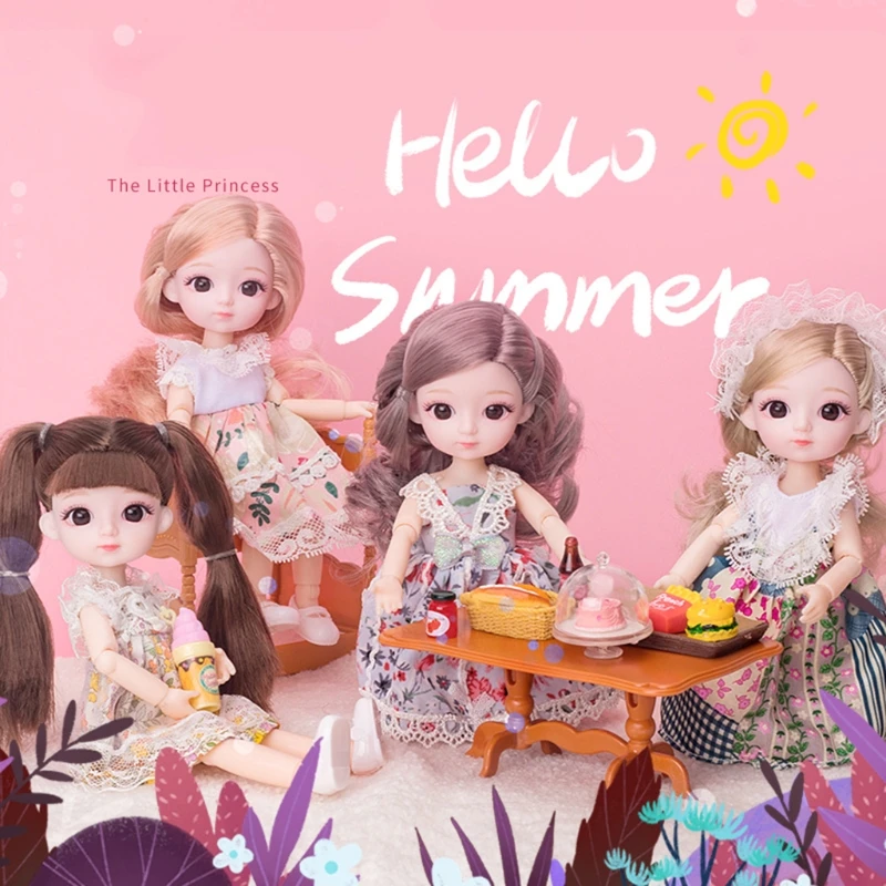 Красивая кукла 50LE с глазами для вечеринки свежее Кукольное платье обучающая