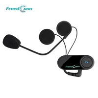 t com fm motorcycle helmet intercom headset waterproof motorbike wireless communication system with fm radio 3 riders