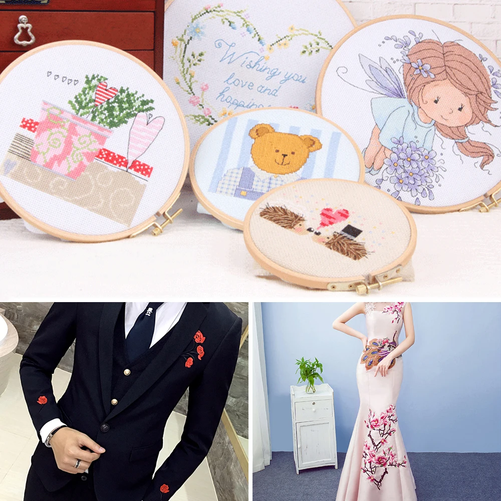 

Embroidery Hoop Stand Adjustable Embroidery Cross Stitch Hoop Set Ring Frame Cross Stitch Rack Holder DIY Sewing Tool