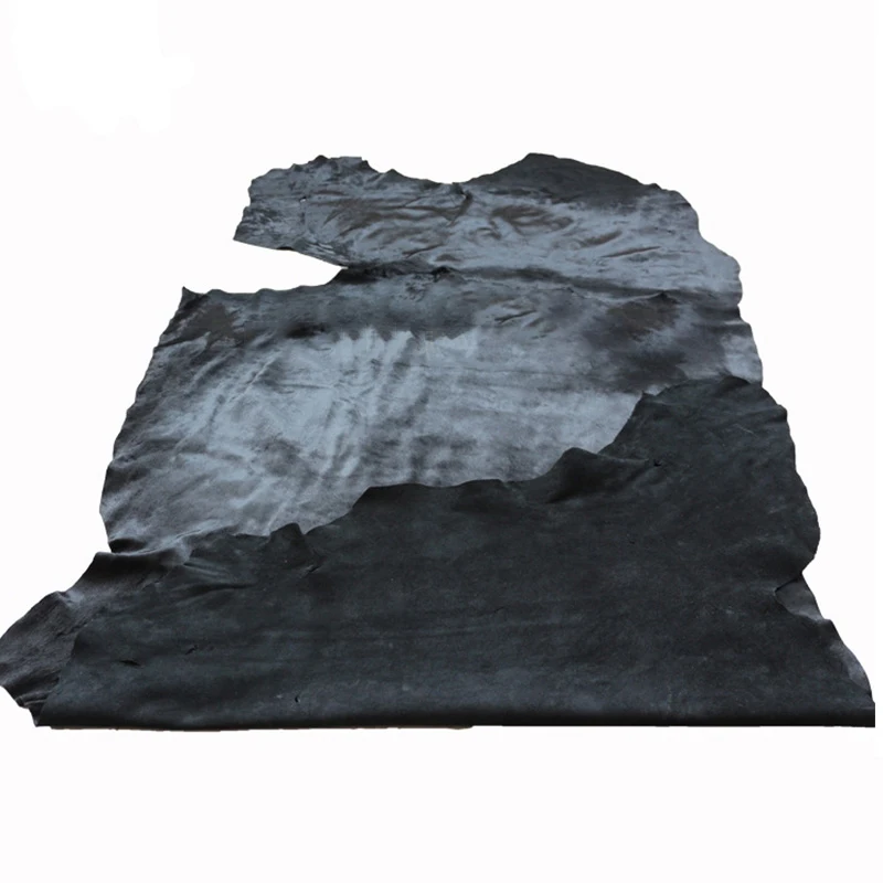 Agenuineon Real Cow Skin Fur Fabric By The Yard 30 Square Feet Black Soft Calf Hair Leather Pelt For Cushion/Furniture | Дом и сад