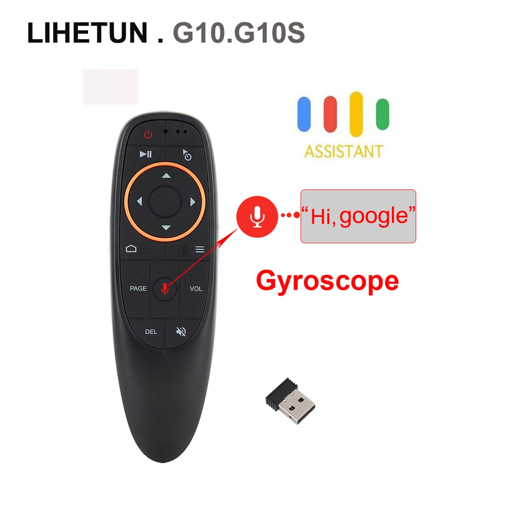 Голосовой пульт дистанционного управления G10 с USB 2 4 ГГц беспроводной 6 осевой