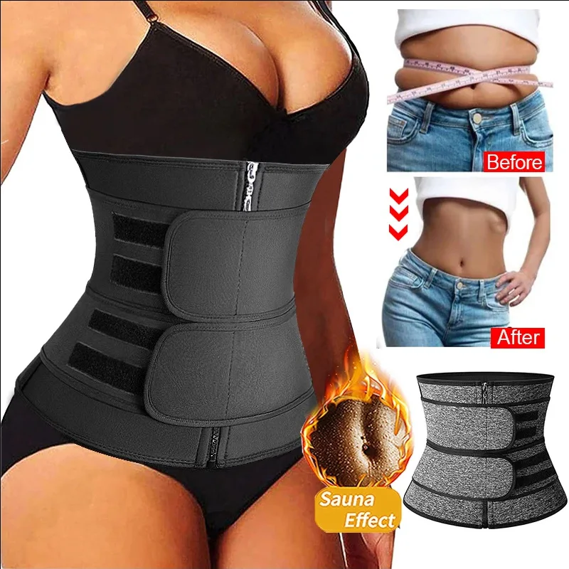 

Women Waist Trainer Tummy Slimming Sheath Sauna Body Shaper Trimmer Belt Abdomen Shapewear Corset