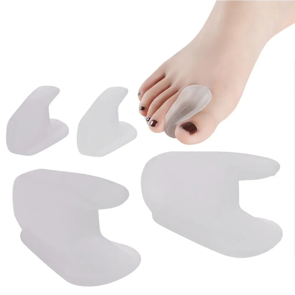 

1 Pair Toe Silicone Bunion Guard Foot Care Orthopedic Toe Separators Finger Toe Separator Correction Pad Foot Care Tool