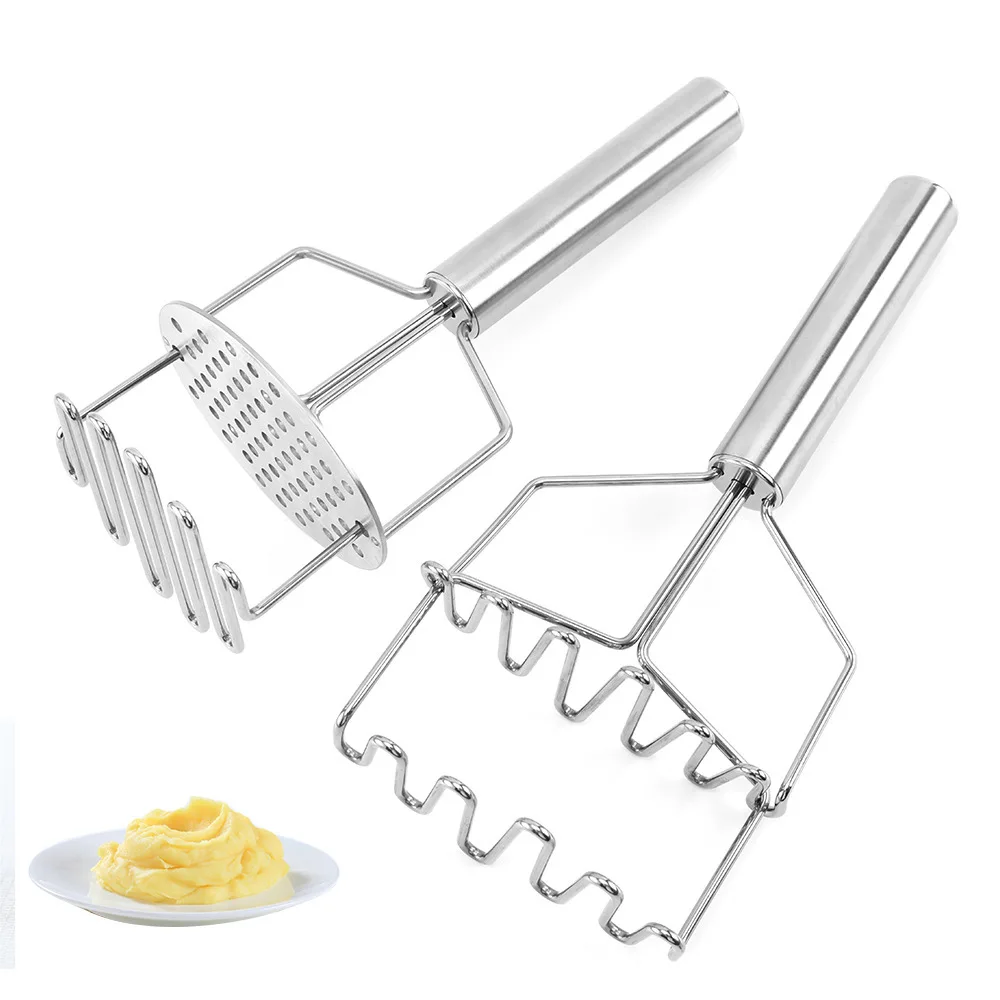 

Stainless Steel Potato Extruder Double-Layer Retractable Household Mashed Potatoes Mashing Tool Food Mill Baby Food Supplement