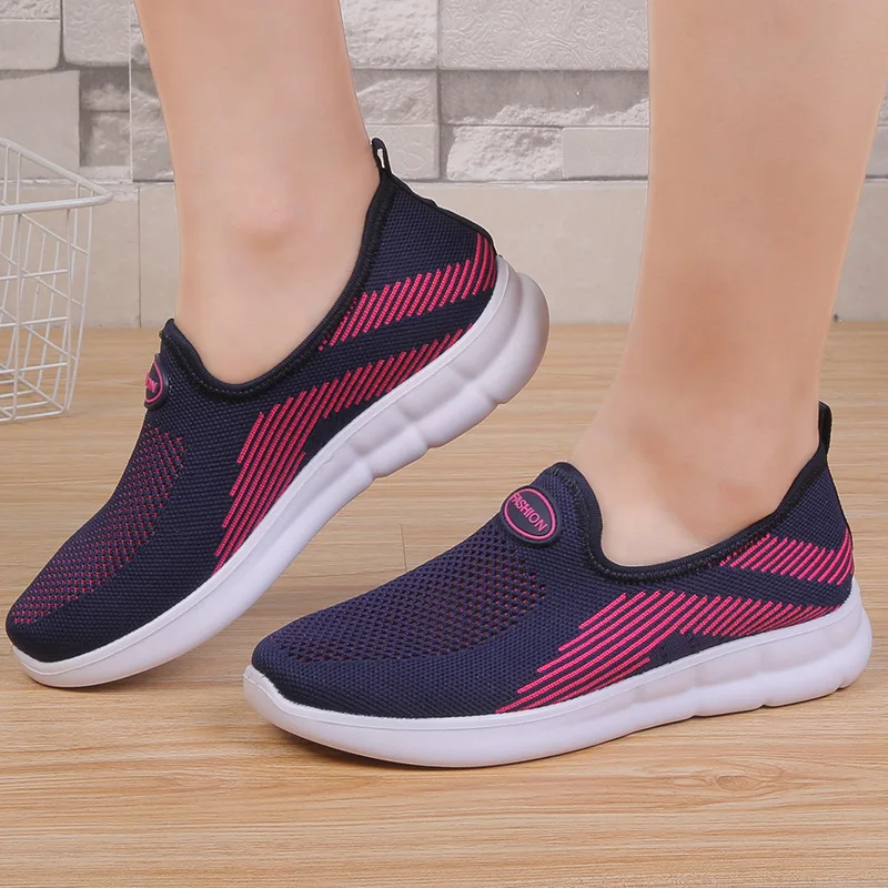 

2020 Women Shoes Flats Fashion Casual Ladies Walking Woman Classic Mesh Breathable Female Sneakers Zapatillas Mujer Feminino