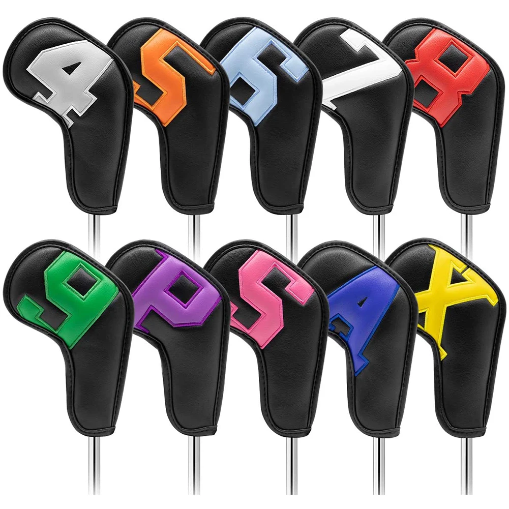 

Long Neck Golf Head Covers Color Digital Golf Iron Head Covers Gradient Color Golf Iron Head Covers Iron Headovers Wedges Covers