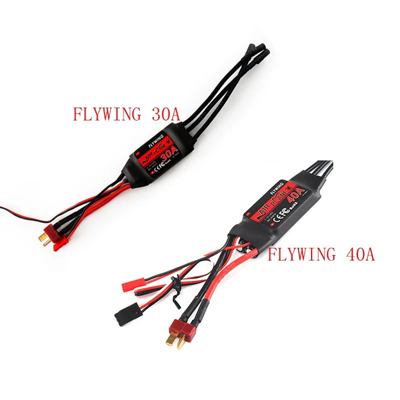 FLYWING 30A/40A 2 3S бесщеточный ESC с 5V 2A BEC контроллер скорости двигателя Дрон самолетов