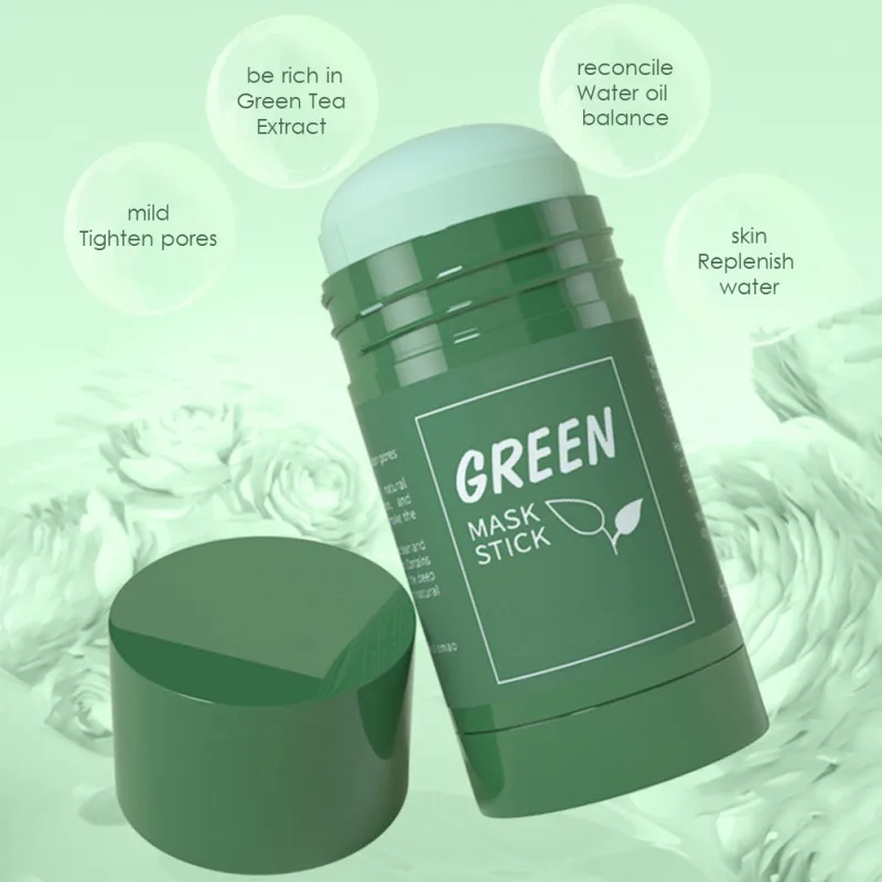 

2/3/4PCS Green Tea Stick Mask Women Face Mask Pore Minimizer Face Poreless Deep Cleanse Mask Stick Green Face Mask Stick