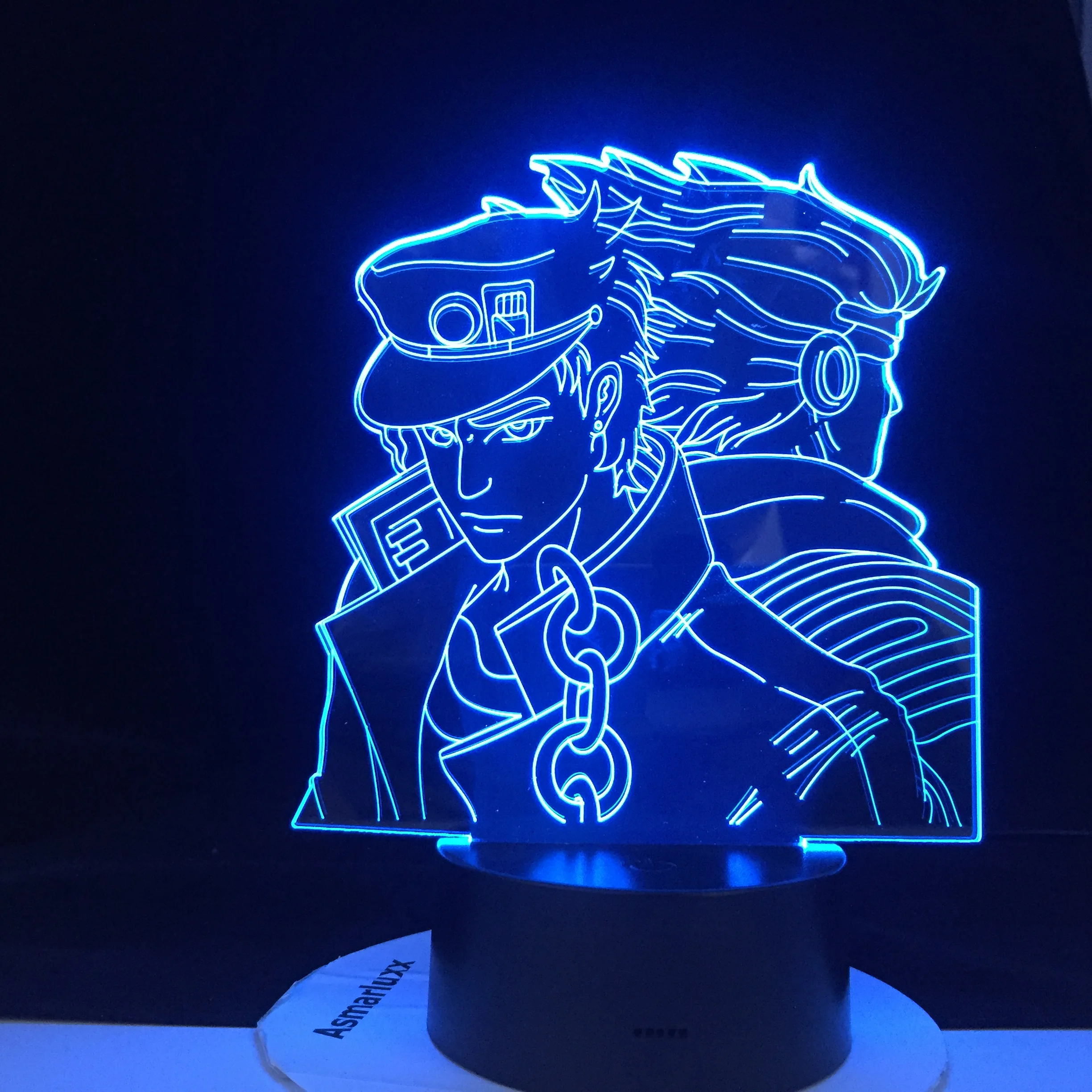 JOTARO STAR PLATINUM светодиодный светильник в стиле аниме JOJO'S BIZARRE ADVENTURE ночник с