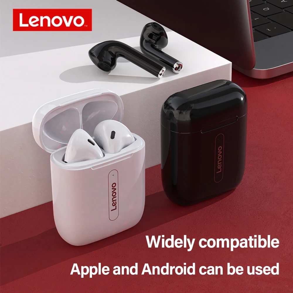 TWS наушники Lenovo с поддержкой Bluetooth 5 0 и сенсорным управлением 300 мАч|Наушники