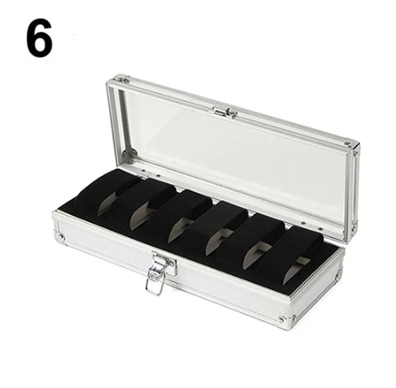 6/12 Сетка Слоты Коробка для часов удобный светильник Часы моталки Ювелирные