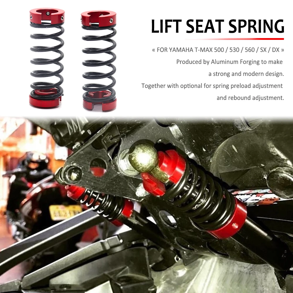 

NEW For Yamaha TMAX 530 T-MAX 560 T-MAX SX DX Tmax 500 530 Motorcycle Lift Supports Shock Absorbers Seat Spring Auxiliary Spring