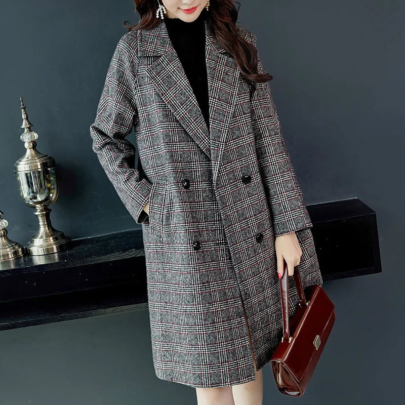 Женская длинная уличная одежда Ulzzang элегантная Универсальная мягкая в Корейском