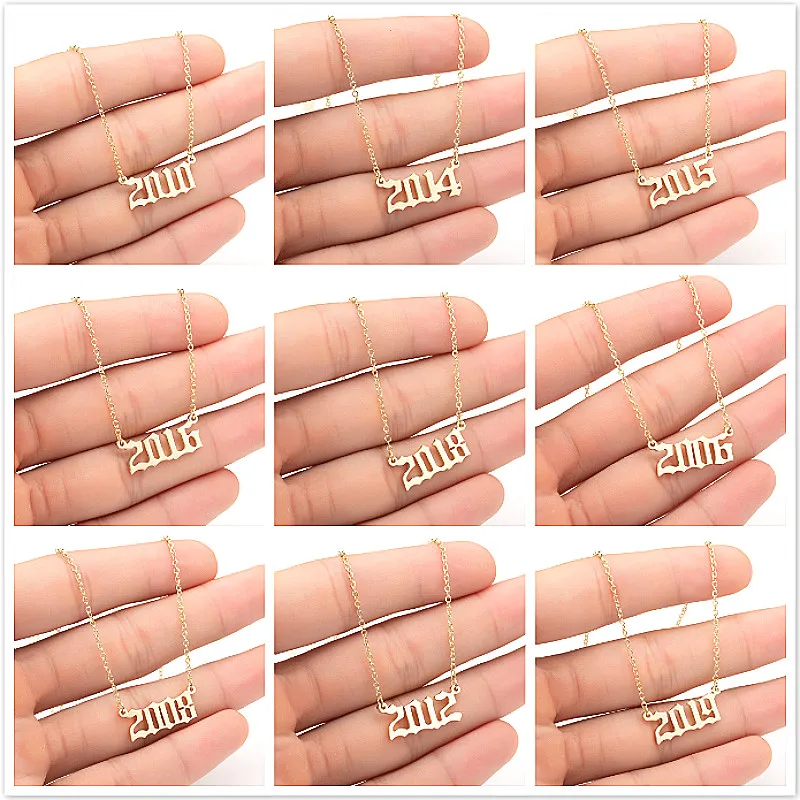 Женское Ожерелье из нержавеющей стали с подвеской в виде цифр - купить по