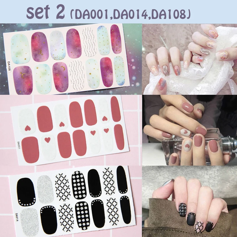 

Lamemoria 3 шт микс Красочный полный цветок для ногтей переводная наклейка для ногтей Набор стикеров для гель-лака маникюрные наклейки