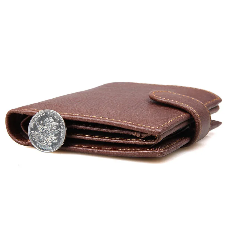 12PCS / LOT Genuine leather RFID Blocking Wallet Zipper Coin Pocket Long Purse Passport Cover For Men Card Holder Purse