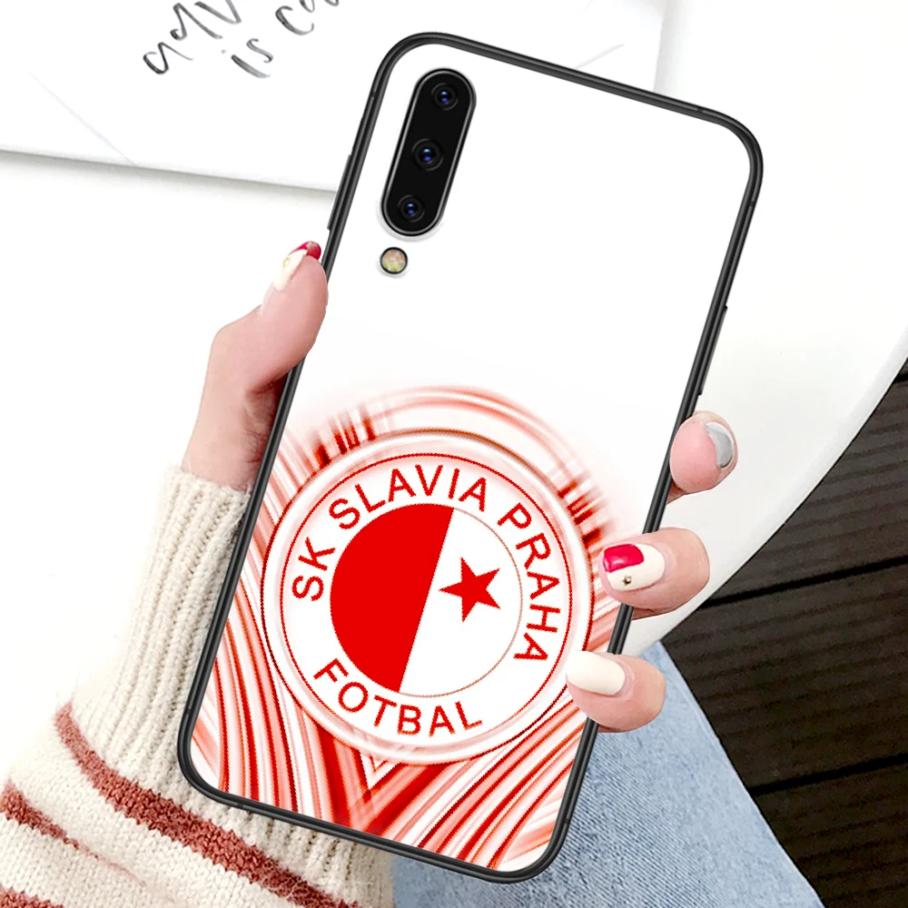 

Sk Slavia Praha Soccer Phone Case For Samsung Galaxy A 3 5 7 8 10 20 20E 21S 30 30S 40 50 51 70 71 4G black Waterproof Soft Cell