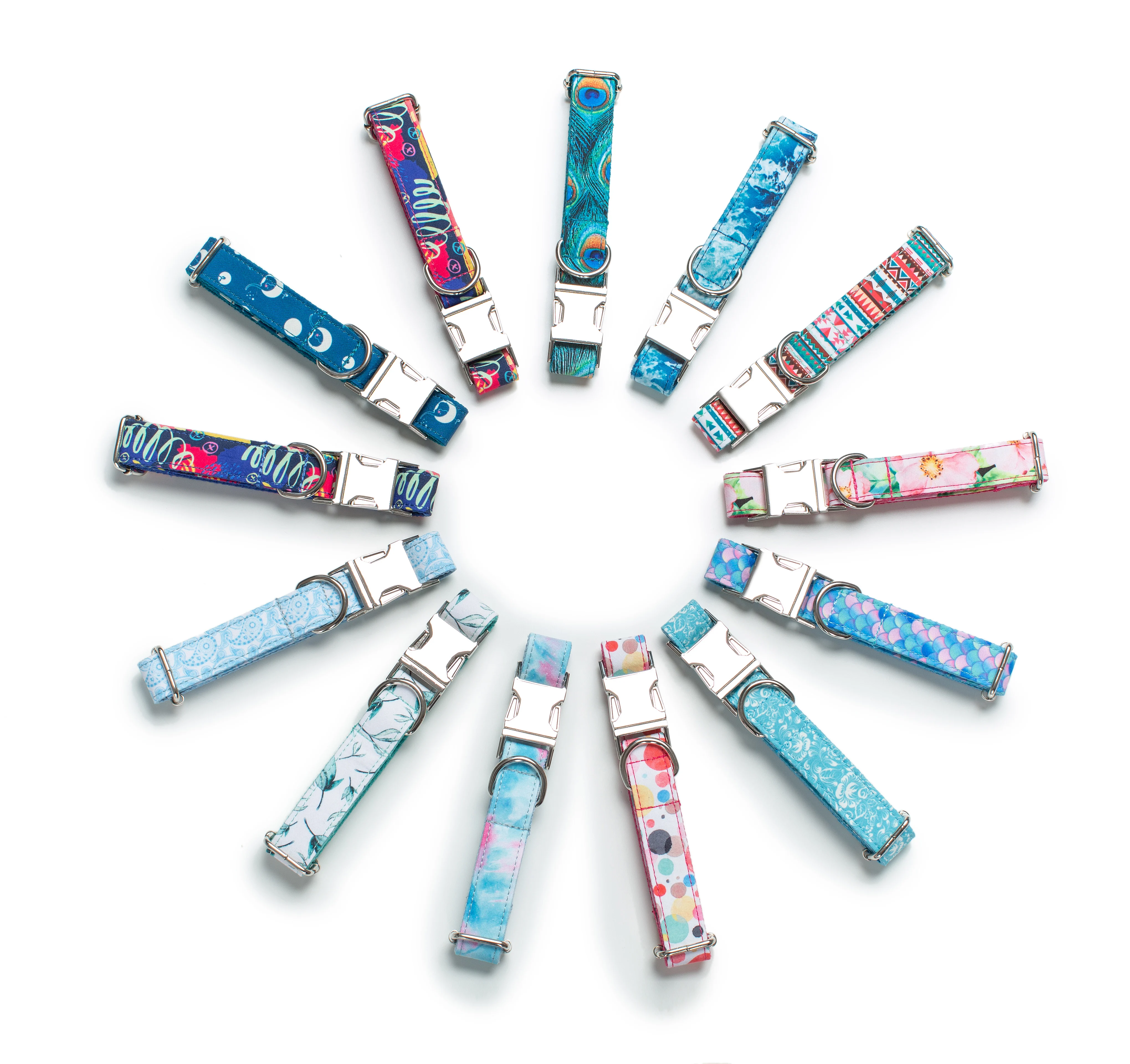 Персонализированные павлиньи узоры ошейник для собак буксировочный трос набор с