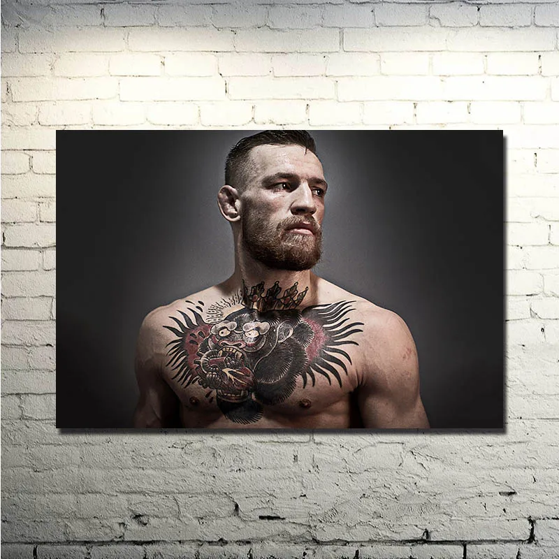 Популярный Шелковый постер Conor McGregor для декора гостиной | Дом и сад