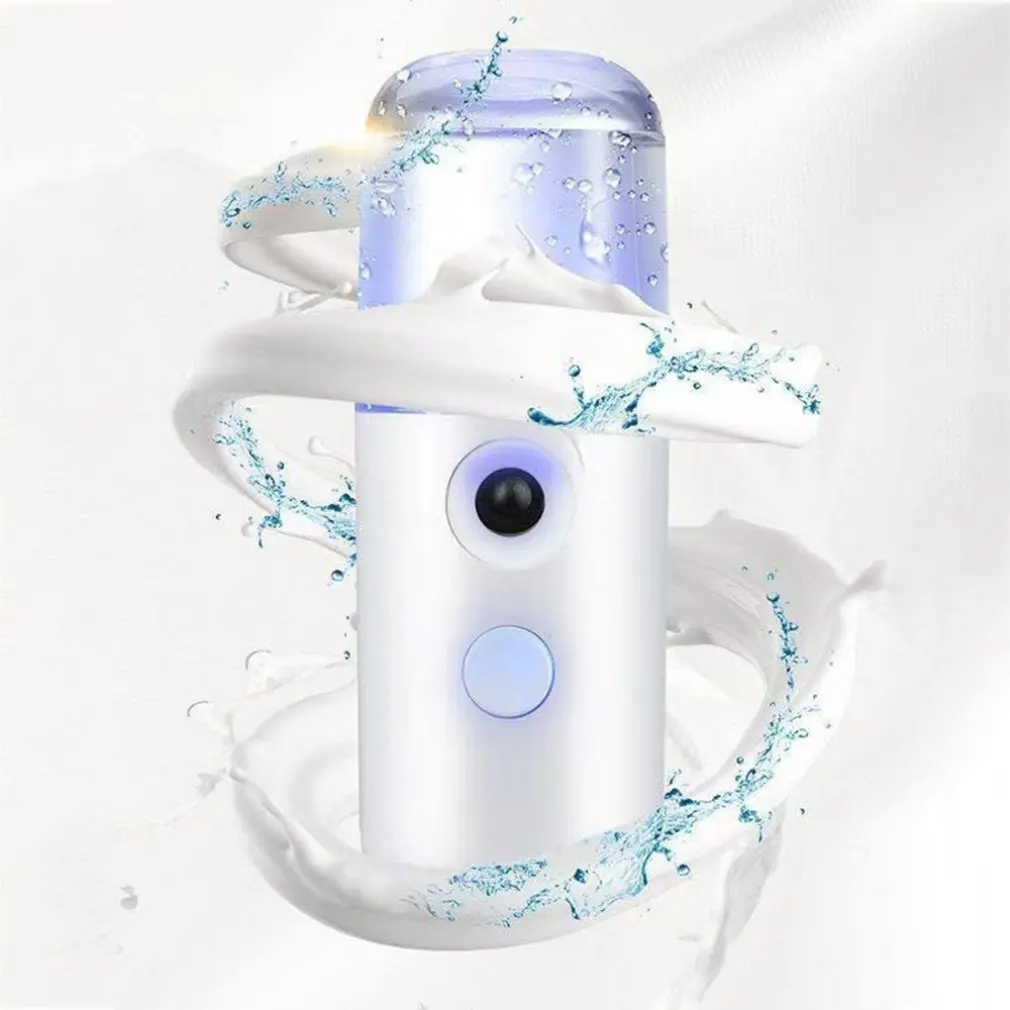 

Mini Handheld Water Replenishment Instrument Usb Rechargeable Nano Spray Facial Steamer Facial Humidifier