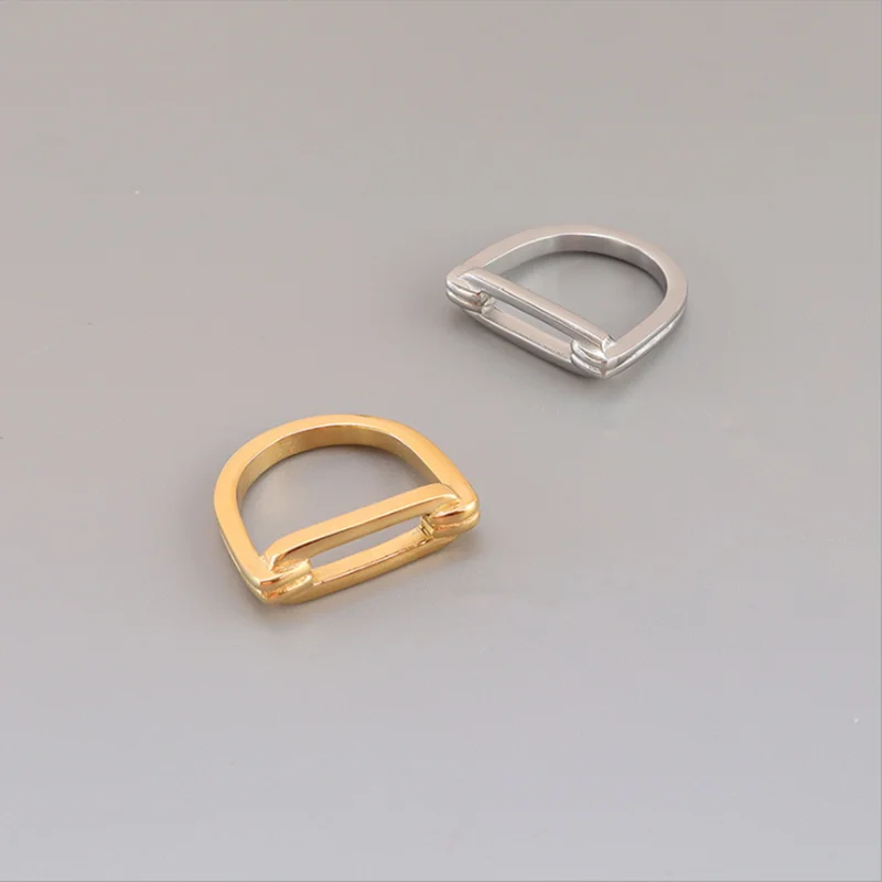 

TOSOKO Stainless Steel Jewelry Ins Advanced Geometric Chain Non Fading Ring Women's Fashion Ring BSA131