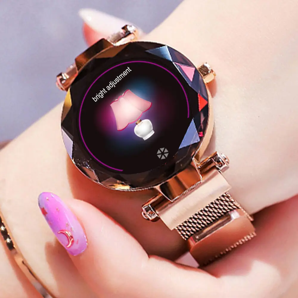 Gold HI18 Смарт-часы reloj inteligente relogio android трекер montre подключение akilli saatler zegarek для женщин и мужчин - Цвет: Gold