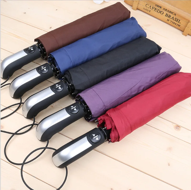 Складной зонт автомат для женщин и мужчин большие ветронепроницаемые