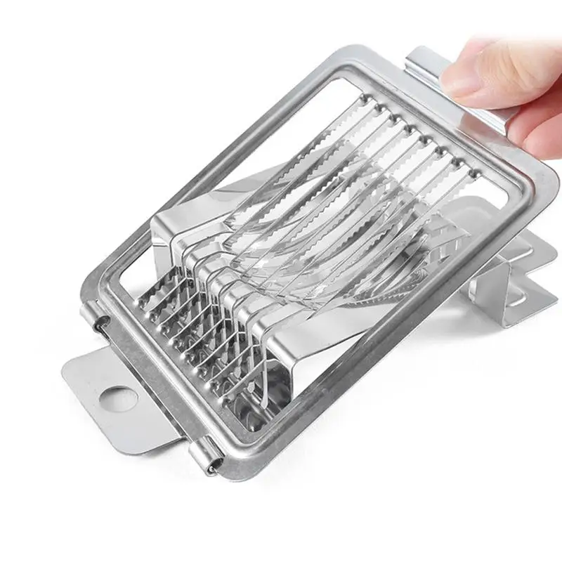 

Home Kitchen Wire Egg Slicer Simple 430 Stainless Steel Egg Cutter Multifunctional Kitchen Gadget For Hard Boiled Eggs