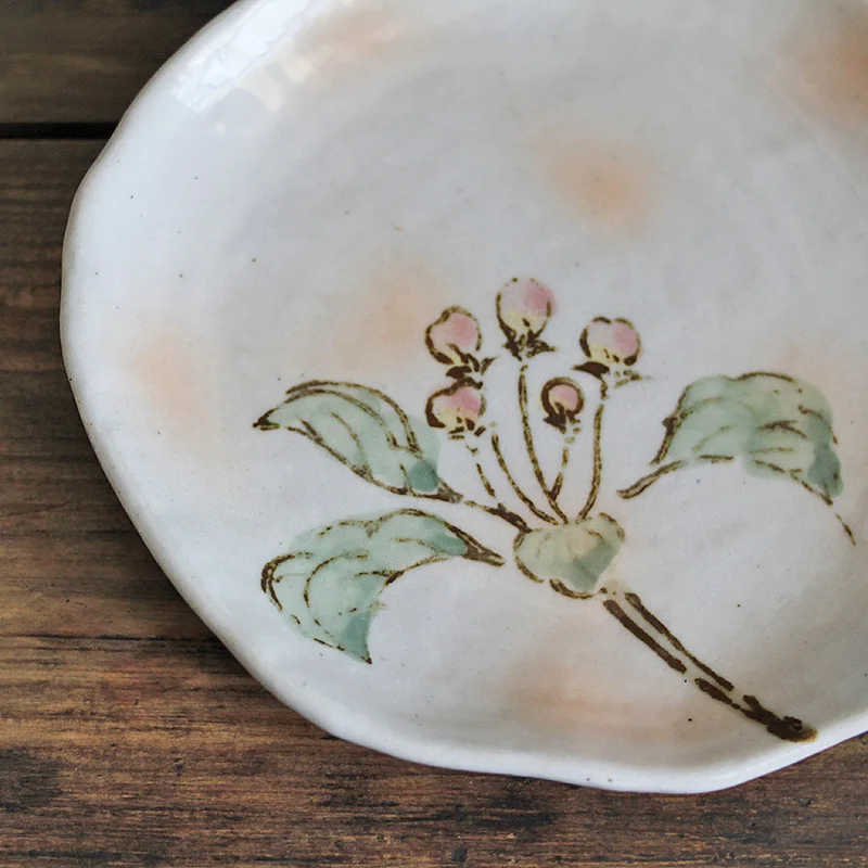 

China Tea Cup Crockery Eco Friendly Flower Cute Coffee Cup Saucer Pigmented Vintage Reusable Tazas De Cafe Drinkware EB50BD