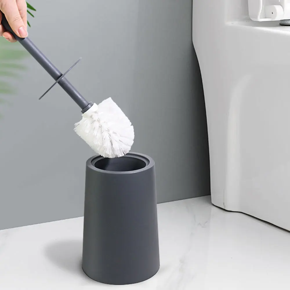

Bathroom Toilet Brush with Holder Plastic Handheld Toilet Bowl Scrubber Household Cleaning Tools for Home Hotel Toilet Accessory
