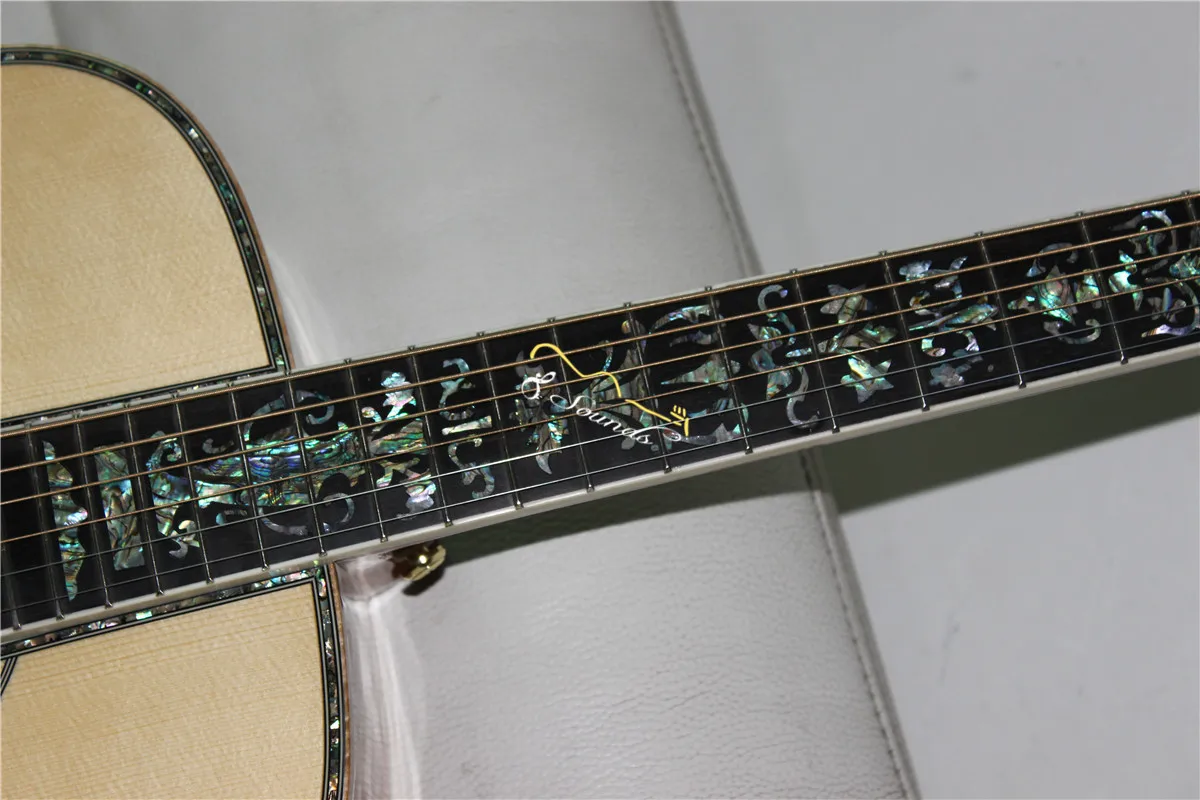 Бесплатная доставка AAAAA полностью твердая необычная гитара дредов