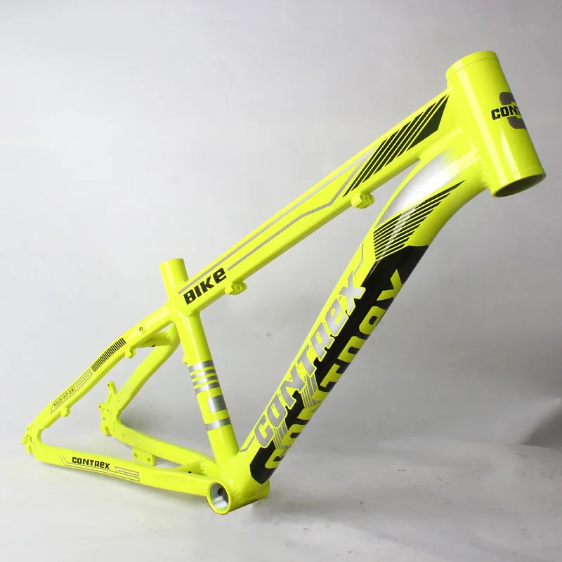 Yellow Сплав алюминиевый 20er 10In детский велосипед рама маленькая MTB Горный велосипедная Рама аксессуары - Цвет: Yellow