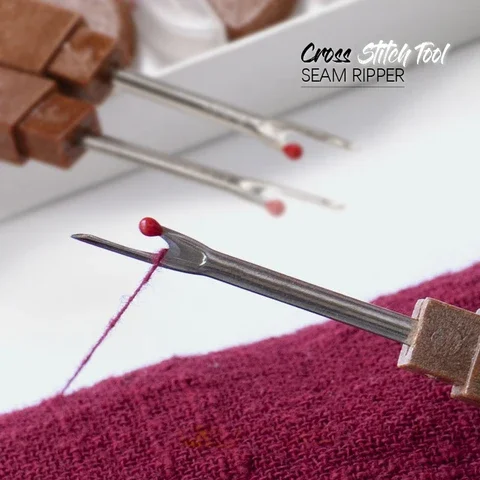 Набор из 2 предметов стальная пластиковая ручка для ремесла резак ниток швы