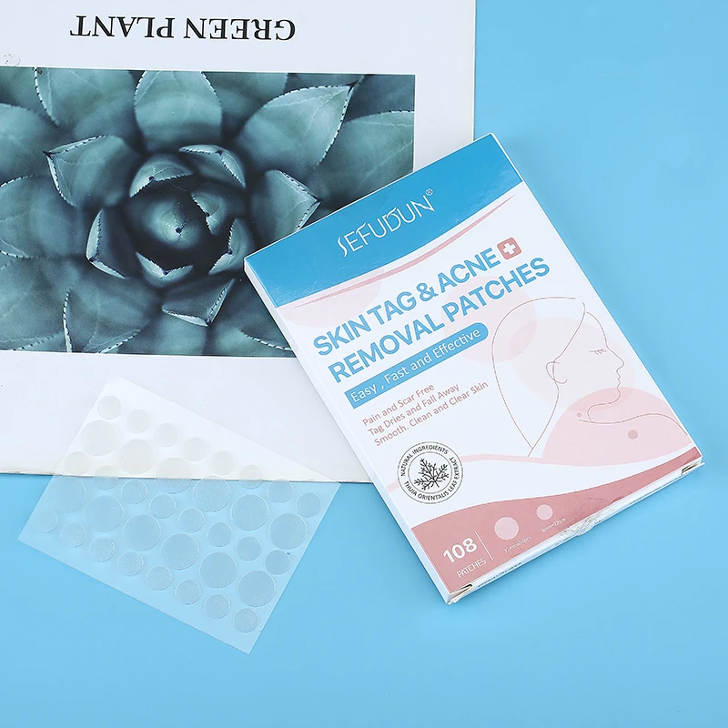 

108 шт./упак. акне уход за кожей удаление тега наклейки Невидимый нашивки быстрая для удаления уход за кожей лица Развертки Пятно веснушки для...