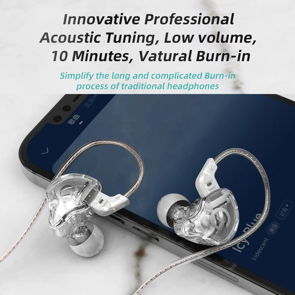 Металлические проводные наушники-вкладыши KZ GK Hi-Fi басовые музыкальные гарнитура