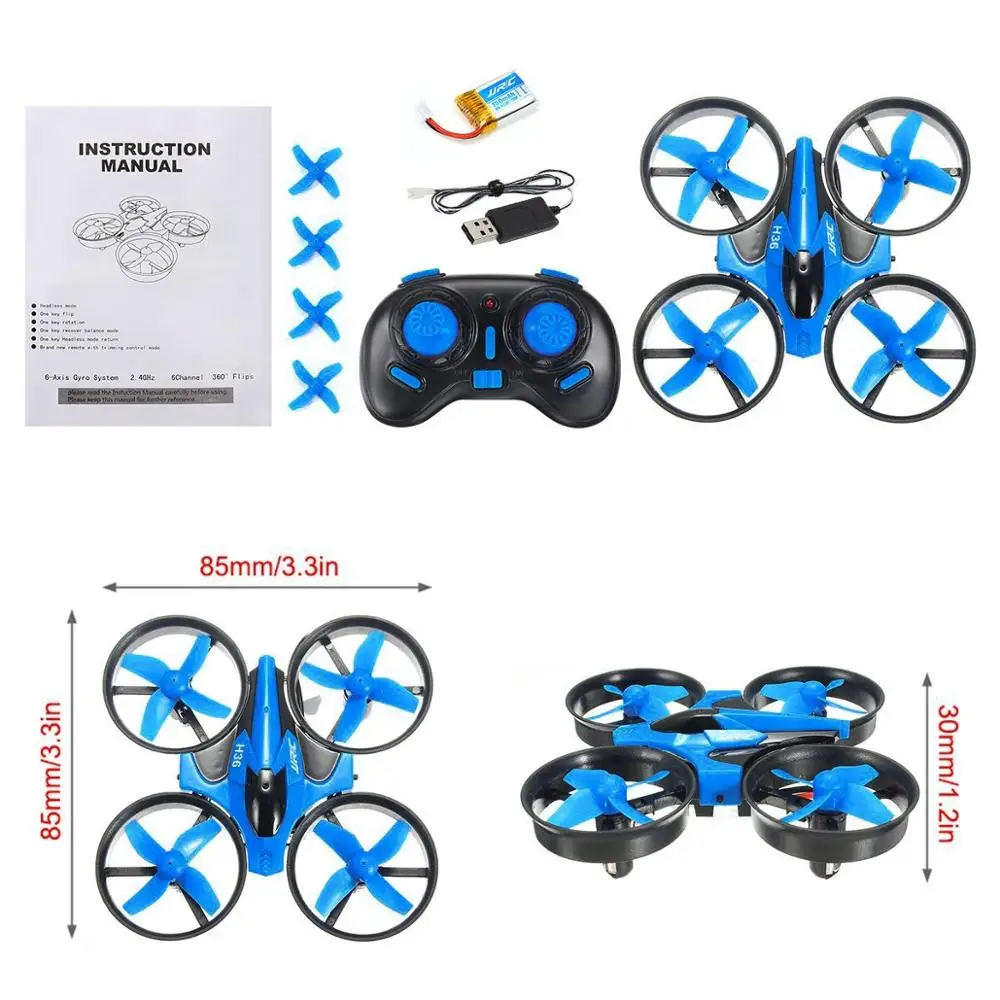 JJR/C JJRC H36 мини Квадрокоптер 2 4 г 4CH 6 осевой Скорость 3D флип Безголовый режим дрона с