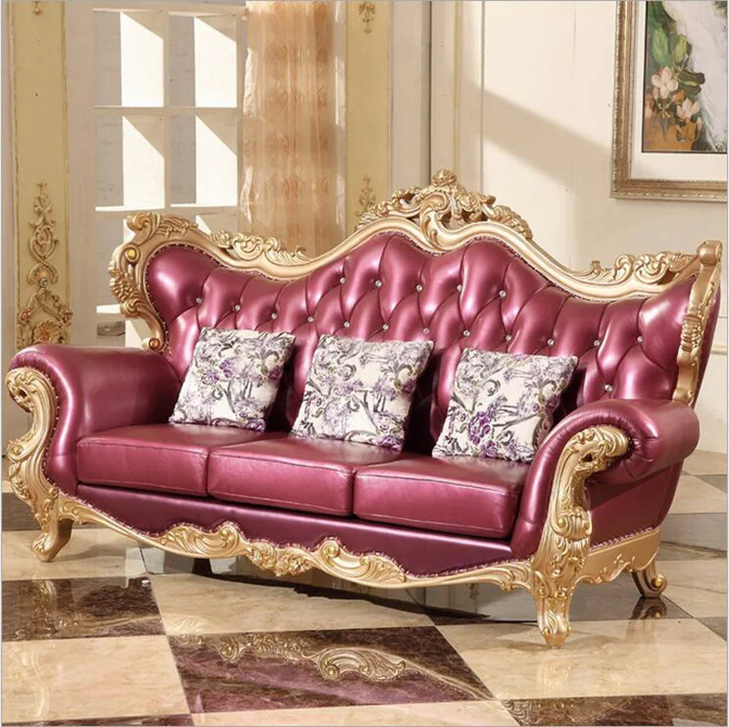 Высококачественный европейский античный диван для гостиной мебель из
