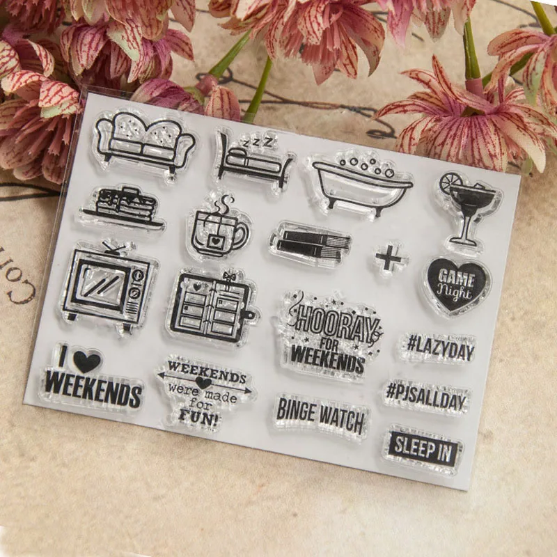 1 шт. фотоальбом Декоративная Прозрачная силиконовая печать/печать маленький