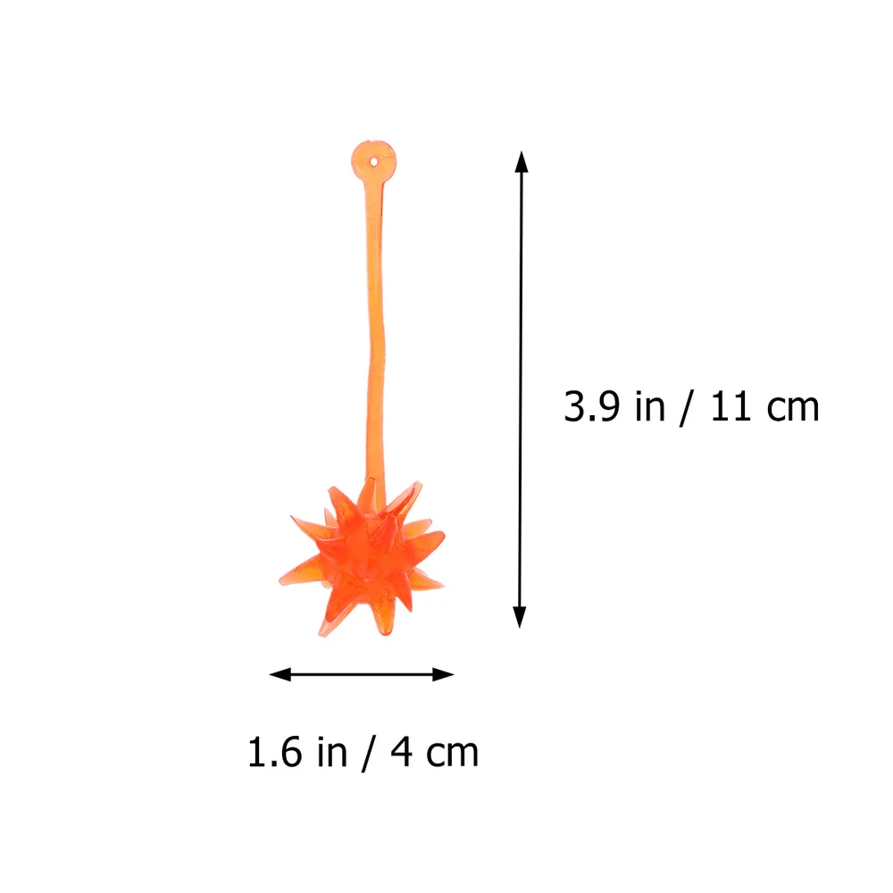 

12pcs Elastic Sticky Fingers Climbing Meteor Hammer Sticky Hand Toys Kids Party Favors (Random Color)