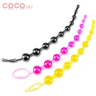 Анальные Бусы Желе, вагинальная пробка, мягкое Анальное кольцо, шарик, Анальное кольцо, стимулятор, анальная пробка бусин, секс-игрушки для мужчин, взрослых, женщин, мужчин, геев, мужчин