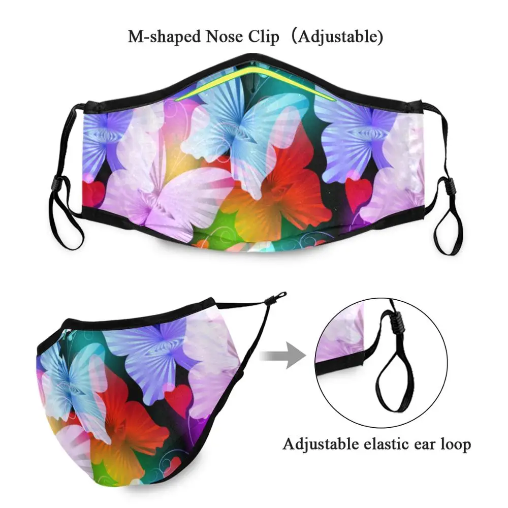 Сменные фильтры для пылезащитной маски модные регулируемые с фильтром лица |