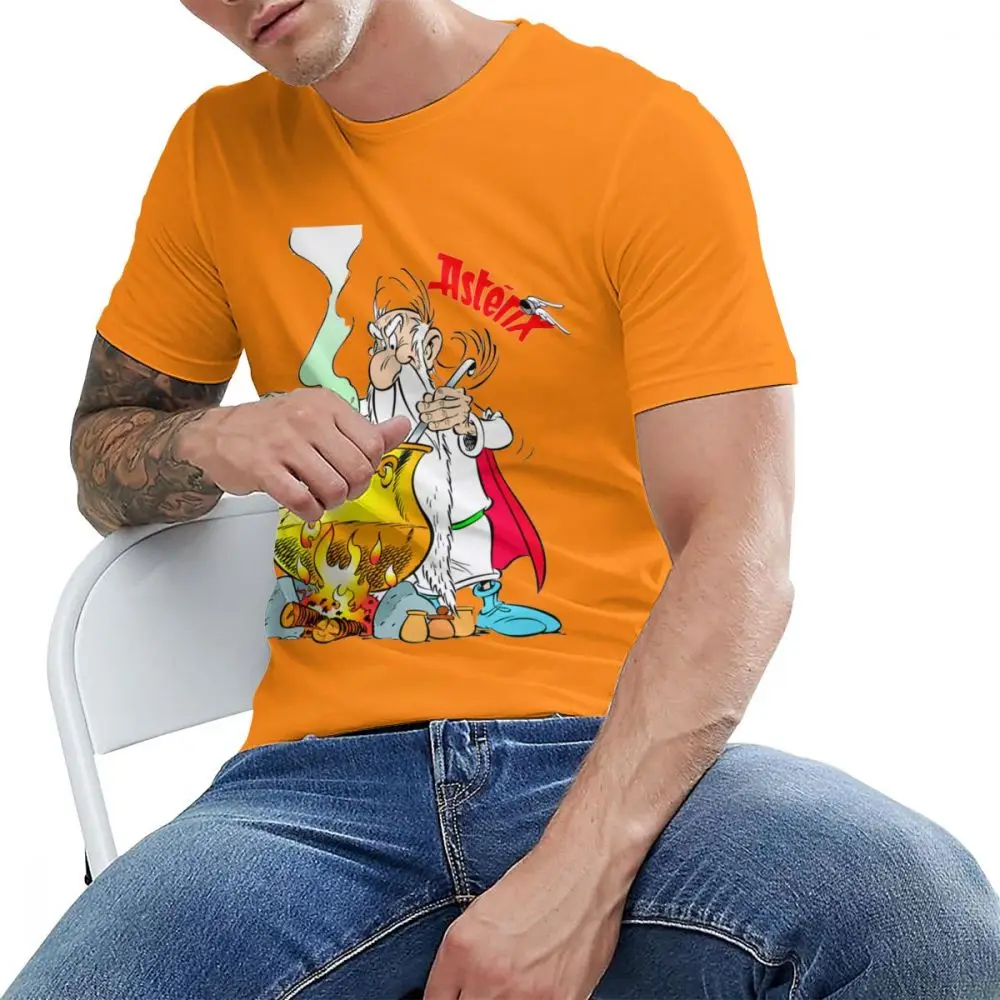 Боди Астерикс и Обеликс футболка Panoramix Getafix комиксы Футболка мужская размера плюс