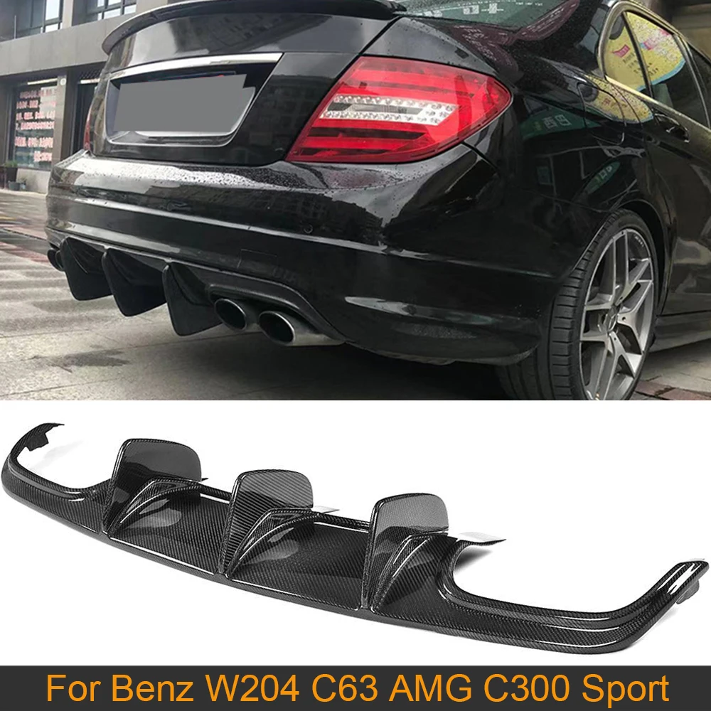 Автомобильный спойлер для заднего бампера из углеродного волокна W204 C63 Mercedes Benz AMG