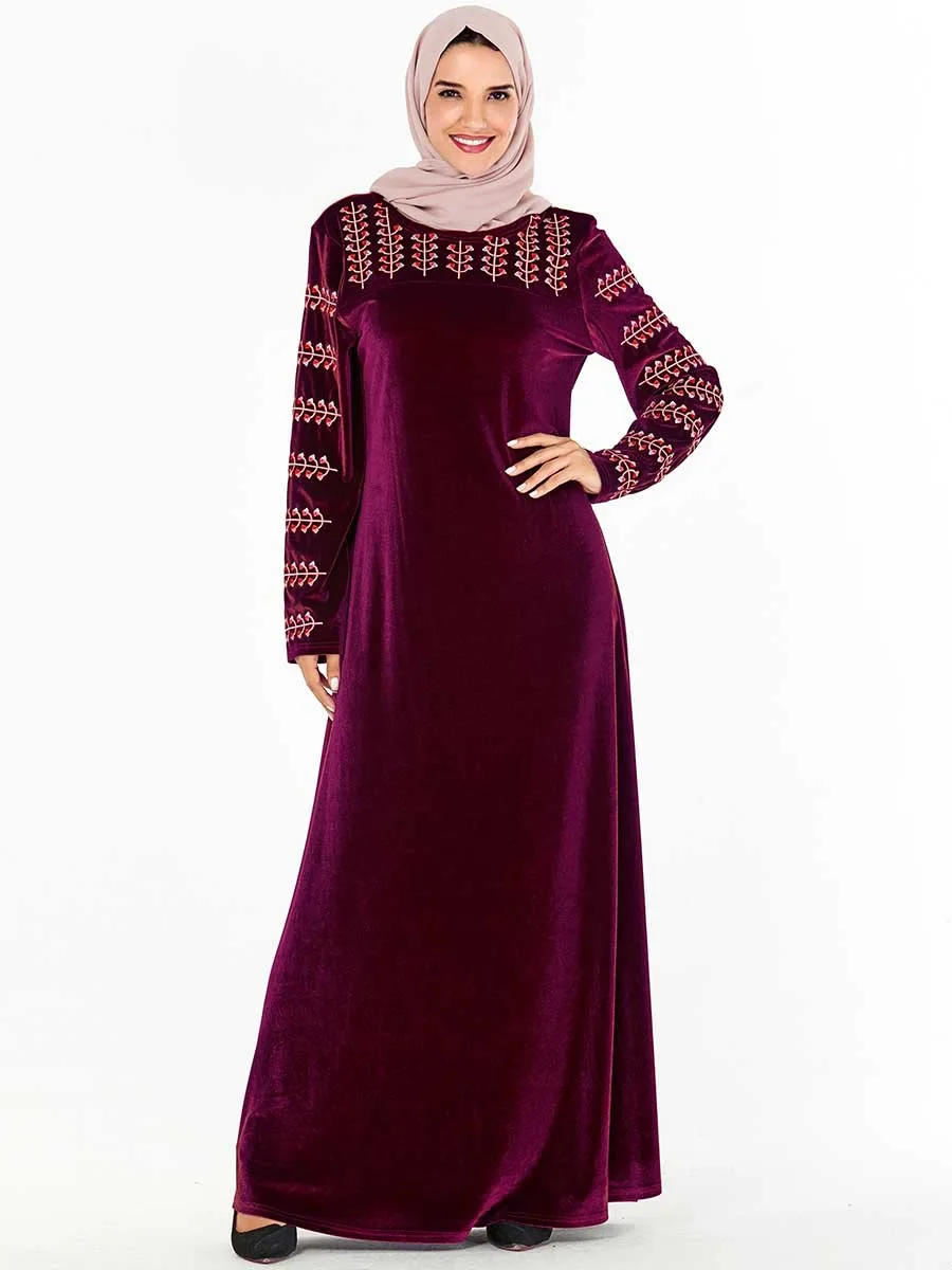 Абайя Турция Мода Достойный марокканский кафтан большой размер осеннее женское